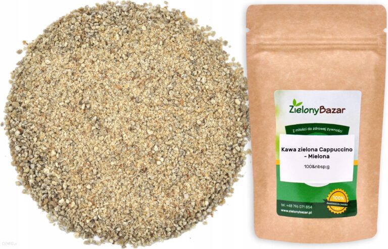 Zielonybazar Kawa Zielona Cappuccino Mielona 100g Smakowa
