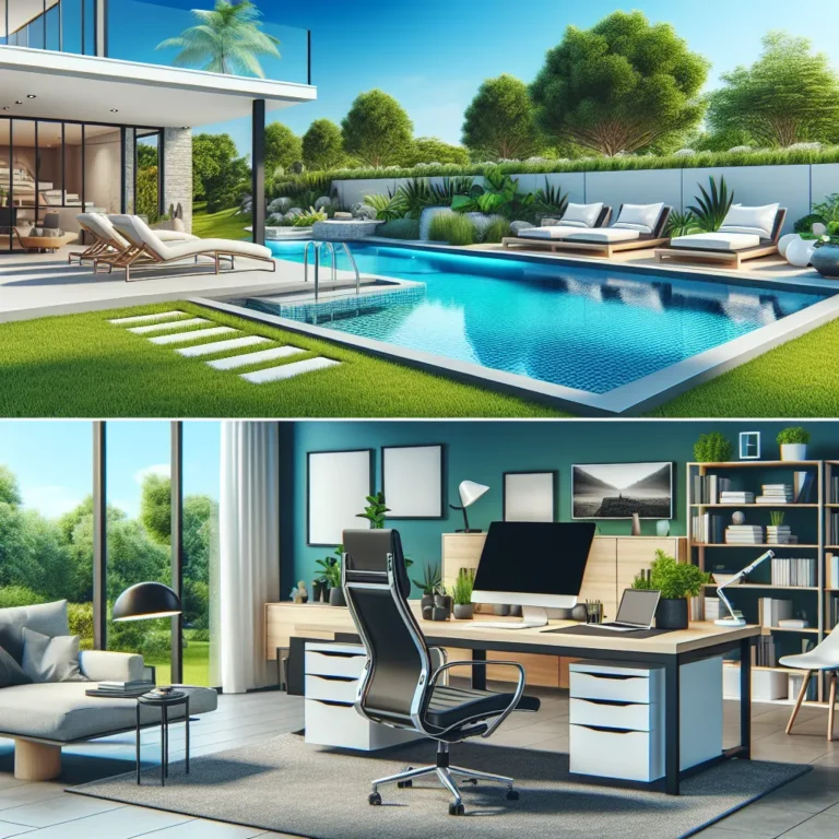 Nowoczesny dom i biuro – inspiracje od basenu ogrodowego po krzesło fotel