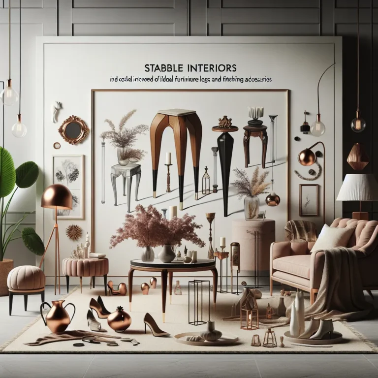 Stabilne wnętrza: idealne stopki meblowe i akcesoria wykończeniowe